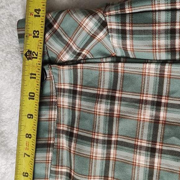 Jolt A-Line Plaid Skirt in Green and Brown - Picture 8 of 13